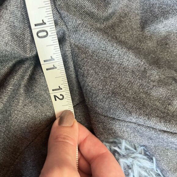 Alex Mill Gray Wide Leg Cropped Wool Pants Size L 14 - Picture 6 of 7